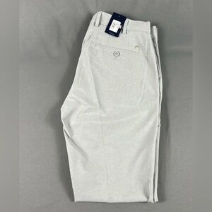 Peter Millar Golf Pants Crown Crafted Surge 32 x 32 Gale Gray Polyester